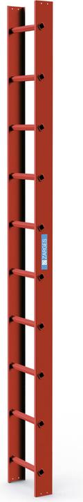Produktbild Zarges Dachleiter 2,8 m Ziegelrot 10 Sprossen (280 cm)