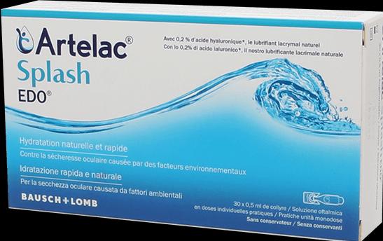 Actual product image Bausch + Lomb Artelac Splash EDO Augentropfen 30x0.50 ml (0.50 ml, Artelac Splash EDO eye drops 30x0.50 ml)