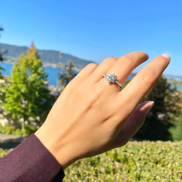 Immagine prodotto Candy Anello con fiori di ciliegio, argento 925 (60, 925 Argento)