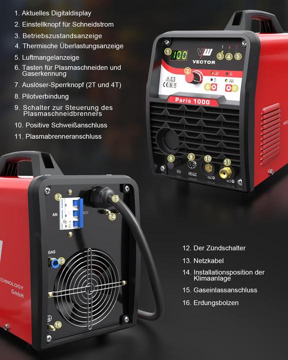 Produktbild Vector Welding Plasmaschneider mit Pilotzündung
