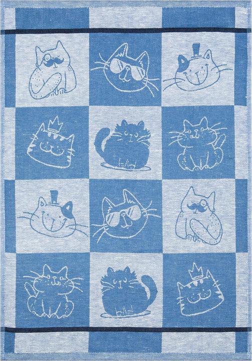 Produktbild Kracht 3er Pack Halbleinen Küchentuch Cool Cat (50 x 70 cm)
