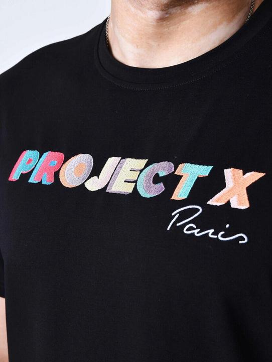 Actual product image Project X Paris overized logo t-hirt with multicolored embroidery project x pari (S)