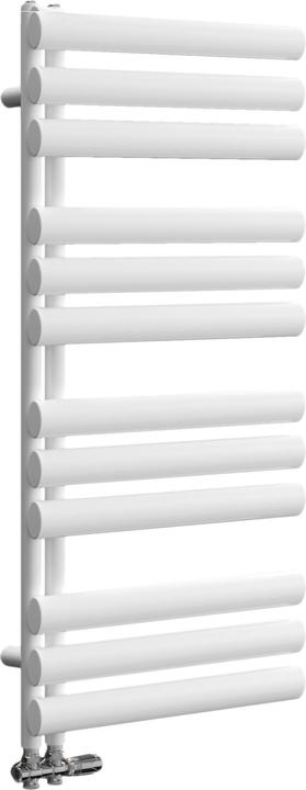 Produktbild Emke Elektrischer Badheizkörper, 1120x400mm - Weiss Ovalrohr-Handtuchtrockner (385 W)
