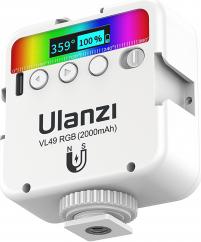 Image du produit Ulanzi VL49 LED-Lampe – RGB, WB (2500 K – 9000 K), weiss