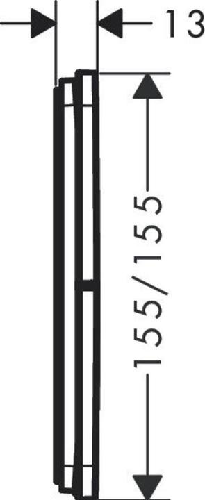 Produktbild hansgrohe ShowerSelect Comfort Q Ventil, Unterputz, 3 Verbraucher, Soft Edge Rosette, 15587