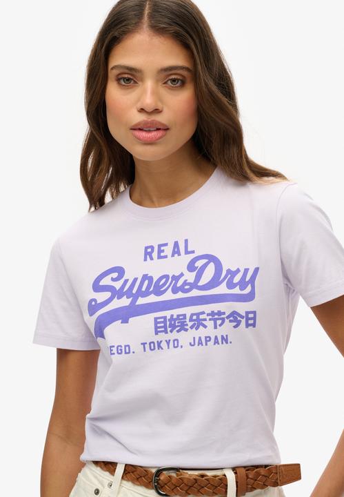 Produktbild Superdry Figurbetontes T-Shirt in Neonfarben mit Vintage-Logo (12)