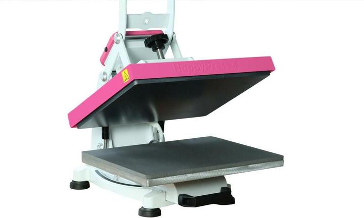 Produktbild Happy Fabric Transferpresse HappyPress 4, A4 Pink, Auto-open, Material