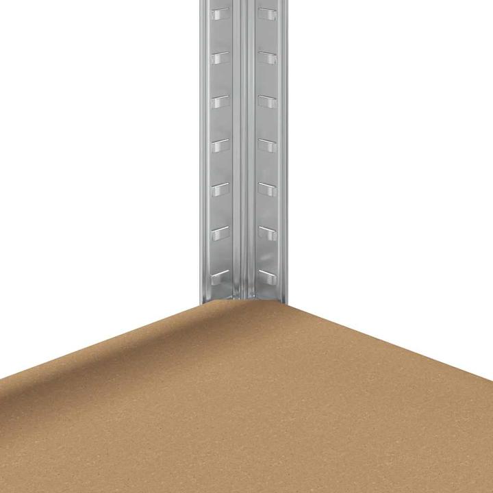 Produktbild VidaXL Regal-Set 5 Böden 3-tlg. Silbern Stahl & Holzwerkstoff Garagenregal