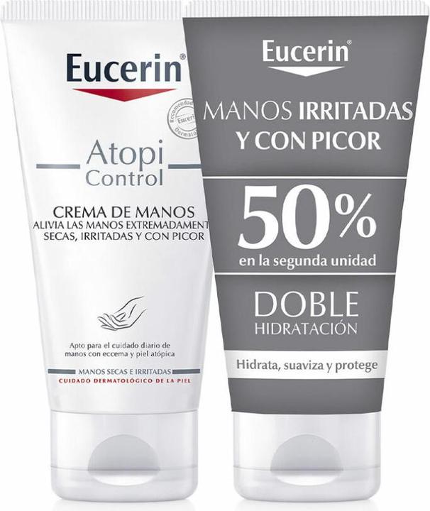 Actual product image Eucerin atopicontrol crema mans 2x75ml (150 ml)