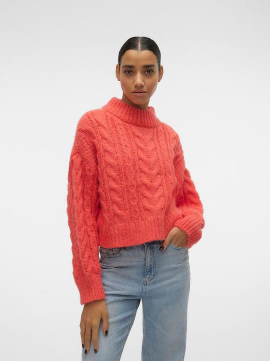 Image du produit Vero Moda VMDREAM LS HIGHNCK CROP PULLOVER GA EXC Pull en maille (L)