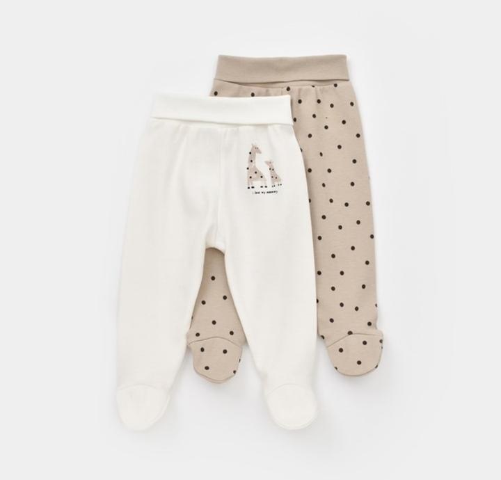 Actual product image BabyCosy 2 Pcs Footed Pants (62)