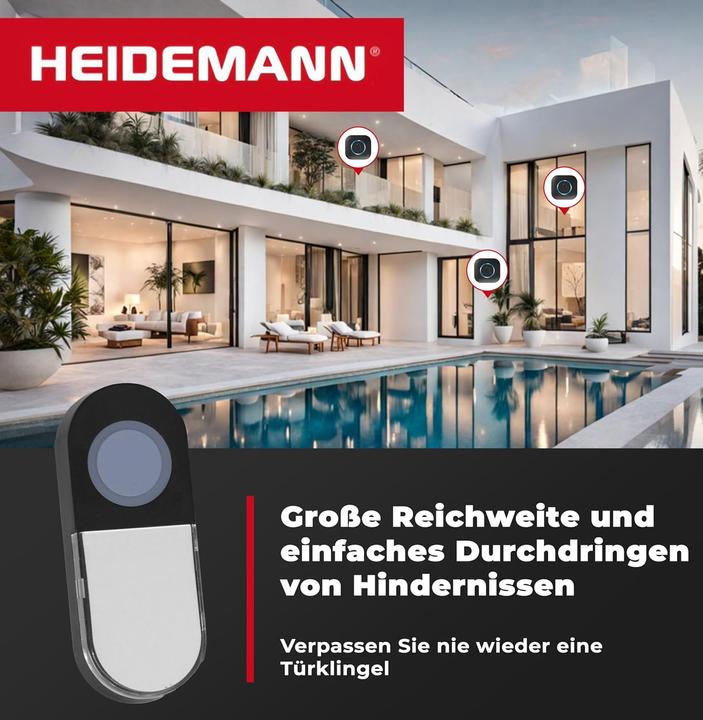 Image du produit Heidemann Funkklingel Set Blackline