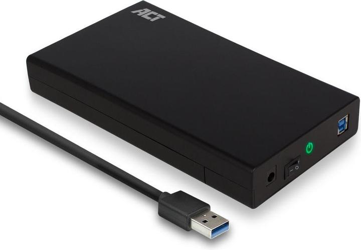 3.5" SATA hard drive enclosure, screwless, USB 3.2 Gen1 (3.5")