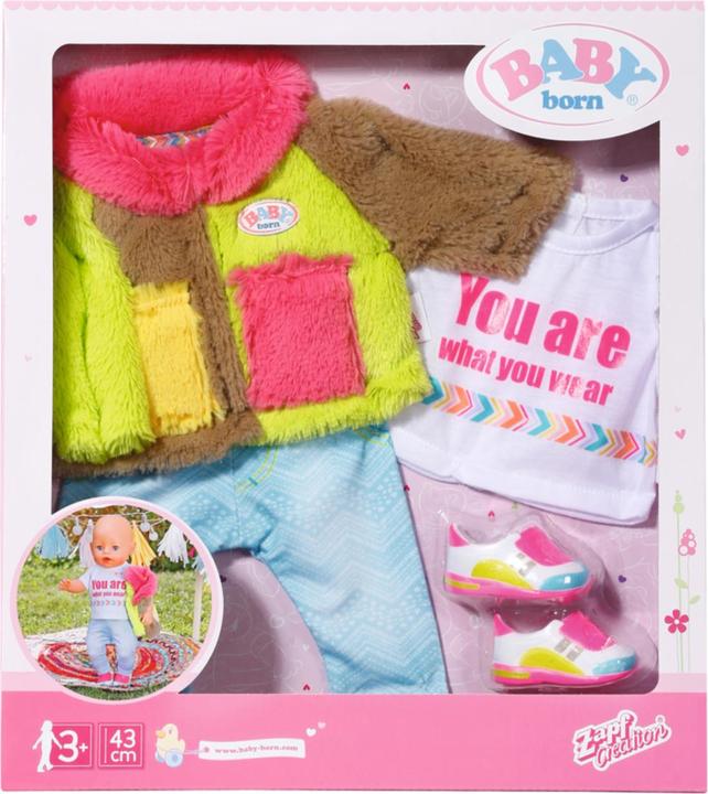 Actual product image Baby Born Deluxe rainbow coat, 43cm