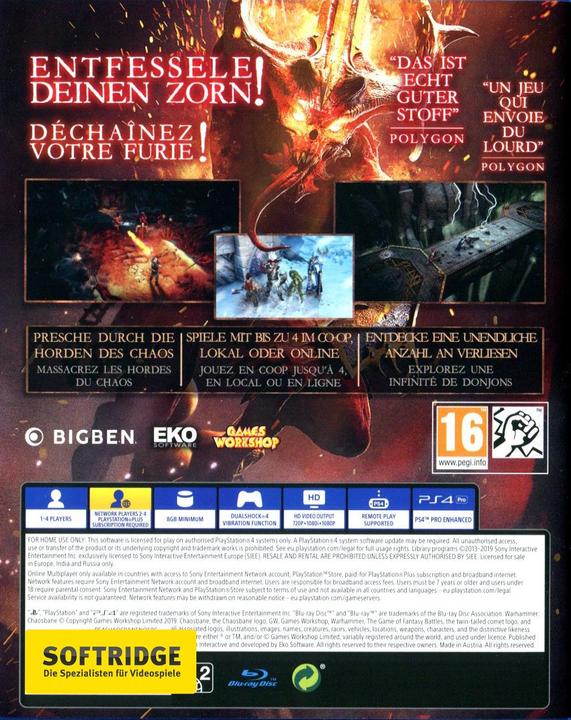 Image du produit Bigben Warhammer Chaosbane (PS4, Multilingue)