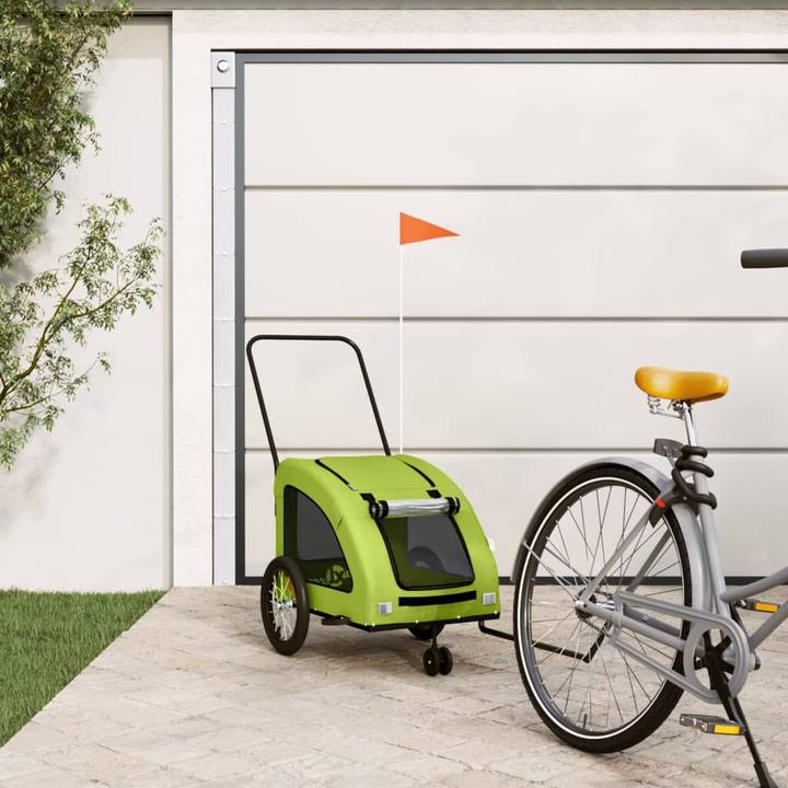 Actual product image VidaXL Fahrradanhänger Hunde Oxford-Gewebe und Eisen