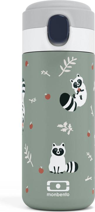 Image du produit Monbento Kids Insulated Bottle MB Pop Raccoon - 12 Oz - Leakproof - Hot/Cold Up to 12 Hours - Smal (0.50 l)