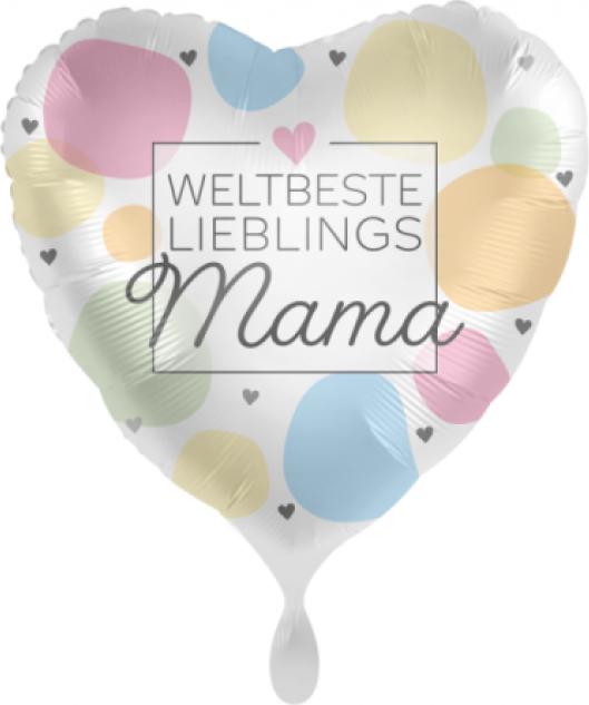 Produktbild Premioloon Folienballon Weltbeste Lieblingsmama Maxi - leer