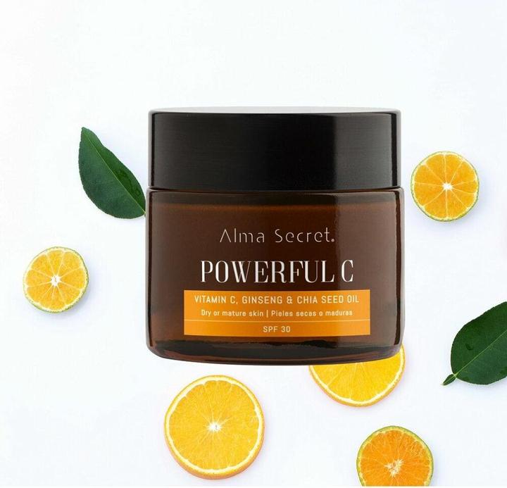 Actual product image Alma Secret POWERFUL C antiedad iluminadora chía SPF30 50 ml (Suntan cream, SPF 30, 50 ml)