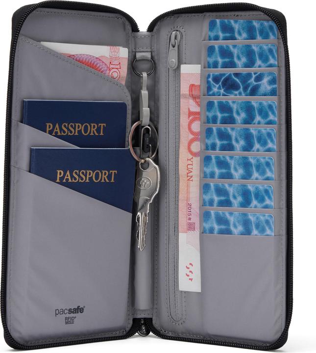 Actual product image Pacsafe RFIDsafe Geldbörse RFID Schutz 11.5 cm