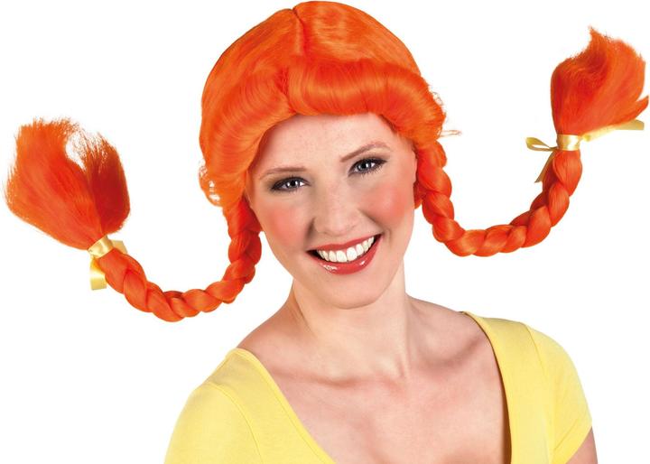 Actual product image Fasnacht Wig braid orange