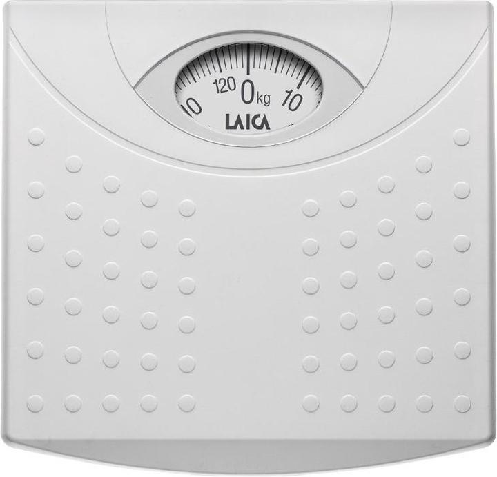Laica PS2015 Rectangle White Mechanical Weighing Scales (125 kg)