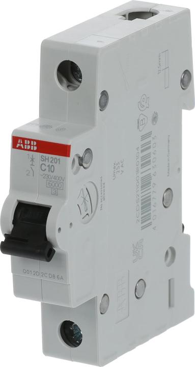 Produktbild ABB SH201-C10 Leitungsschutzschalter 1-polig Sicherungsautomat Home