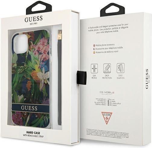 Actual product image Guess GUHCP13MHFLSB iPhone 13 6.1" mėlyna (Apple iPhone 13, Apple iPhone 14)