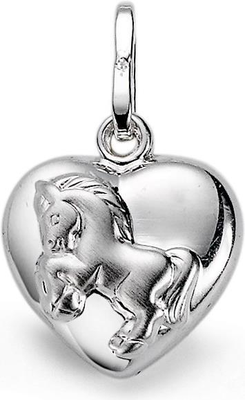 Rhomberg Pendentif coeur avec cheval (Argent)