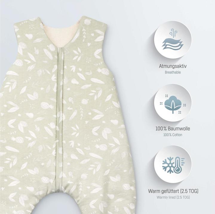 Image du produit Julius Zöllner Sac de couchage bébé année entière Jumper Jersey Tropic 104 cm (104 cm, 2.5 TOG, Toute l'année)