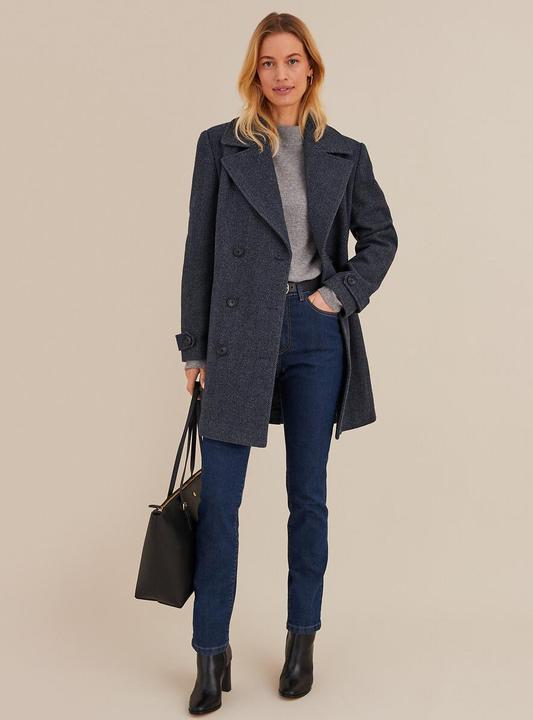 Actual product image Anne Weyburn Stand-up collar jumper (42)