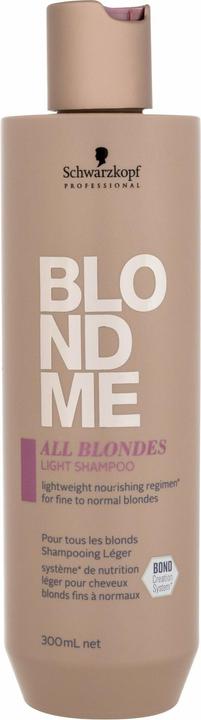 Actual product image Schwarzkopf Professional Blondme - All Blondes Light Shampoo (300 ml, Liquid shampoo)