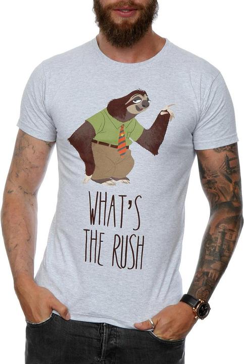 Actual product image Disney Mens What's The Rush Cotton T-Shirt (3XL)
