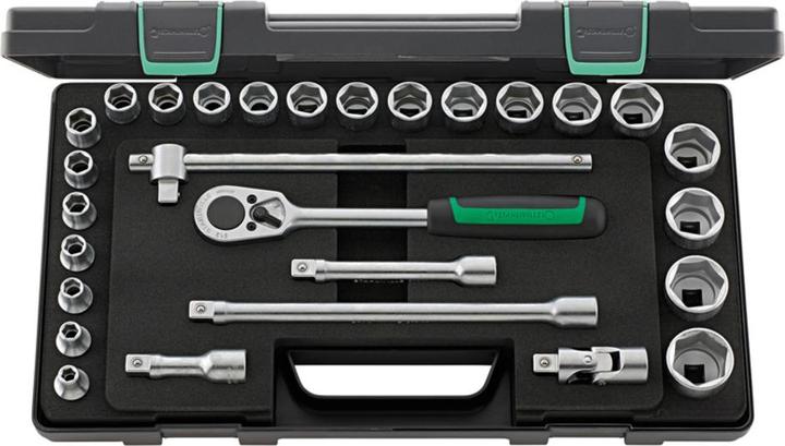 Produktbild Stahlwille Sechskant-Steckschlüsselsatz (26 mm, 25 mm, 22 mm, 23 mm, 15 mm, 28 mm, 12 mm, 13 mm, 10  mm, 20 mm, 30 mm, 17 mm, 19 mm, 16 mm, 31 mm, 29 mm, 14 mm, 21 mm, 11 mm, 18 mm, 24 mm, 32 mm, 27 mm)