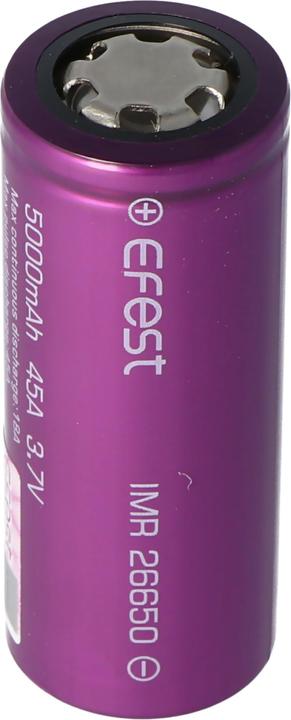Produktbild Efest Akkku Purple IMR26650, ungeschützt (1 Stk., 26650, 5000 mAh)
