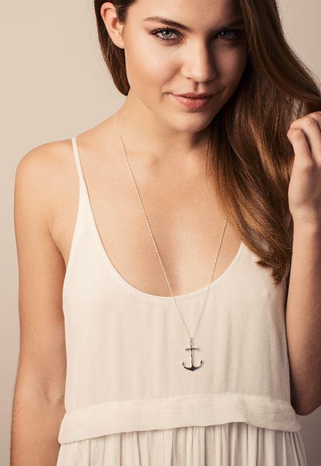 Actual product image Miaki Large anchor (Silver)