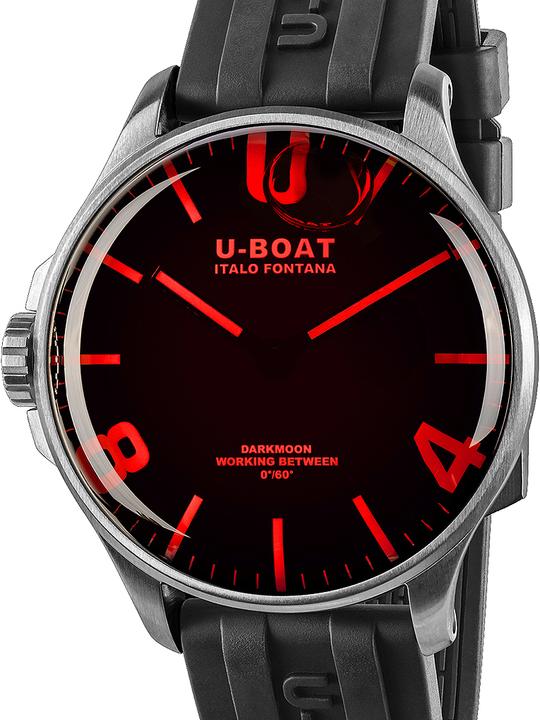 U-Boat 8465/B Darkmoon Red SS 44mm 5ATM (Swiss Made, 44 mm)