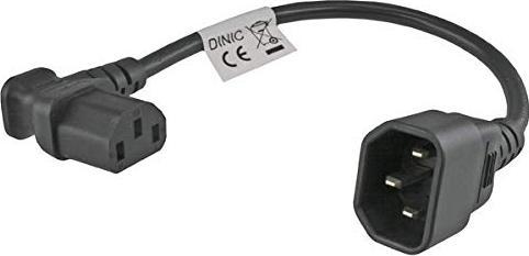 Actual product image MicroConnect Power adapter C13 C14 angled (0.30 m)