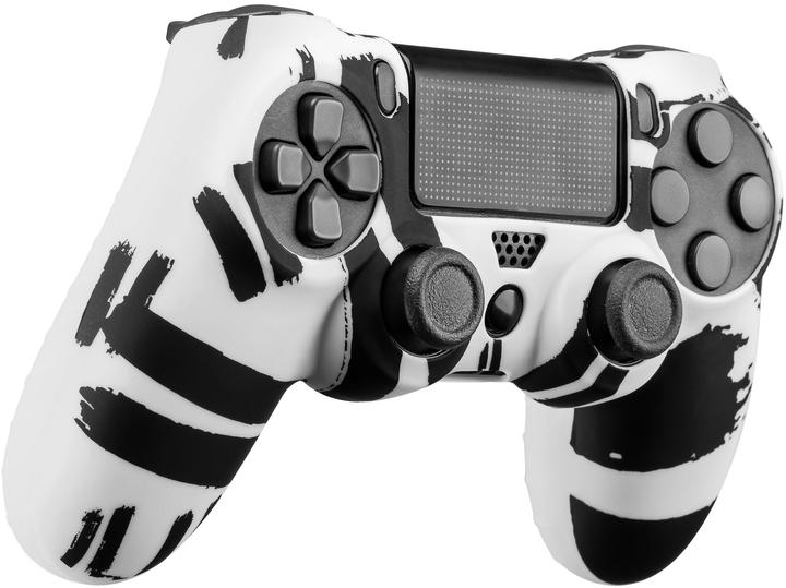 Produktbild Qubick Controller Skin Schwarz Weiss (PS4) (PS4)