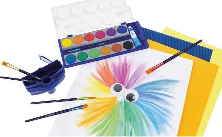 Actual product image Pelikan Brush set with 8 synthetic brushes, number of brushes: 8 pieces