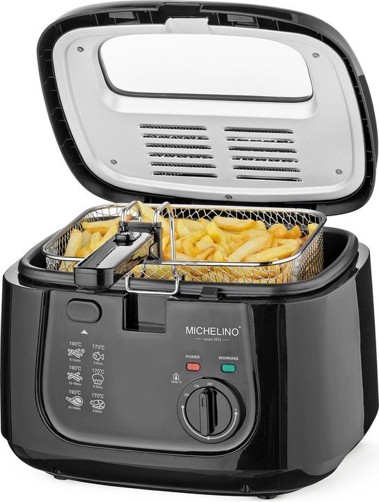 Produktbild Michelino Fritteuse 2,5 Liter 1800W Schwarz