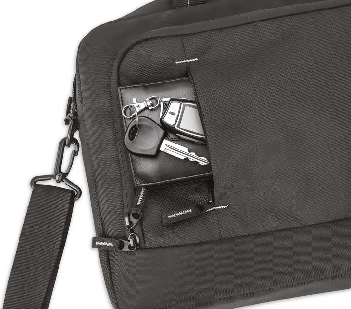 Actual product image Manhattan Helsinki Notebook Bag 35.8cm 14.1inch Shoulder Strap Reinforced Carrying Handle Trolley Strap w (14.10", Universal)