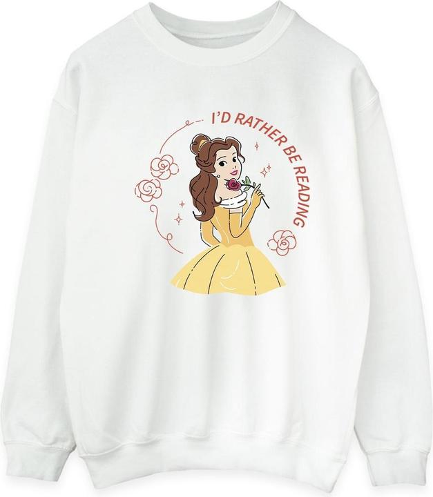 Disney Die Schöne und das Biest I'd Rather Be Reading Baumwolle Sweatshirt