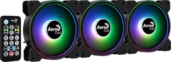 Actual product image AeroCool Saturn 12F ARGB Pro motherboard fan (120 mm, 3 x)