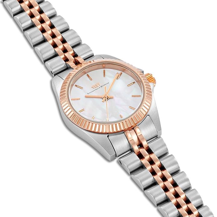 Immagine prodotto Orologio al quarzo da donna Cassina in acciaio inossidabile argento/oro rosa - 26541 (Orologio da polso analogico, 27.50 mm)