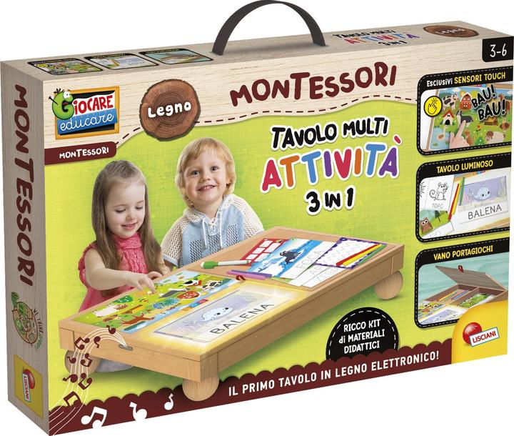 Produktbild Lisciani Montessori Holz Multi Aktivitätstisch