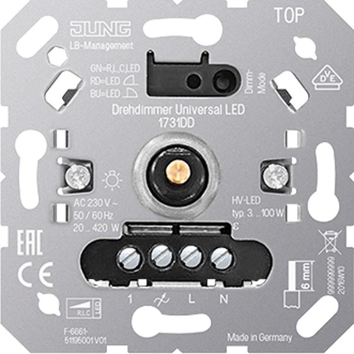 Immagine prodotto JUNG Dimmer rotativo UNI LED 1731DD