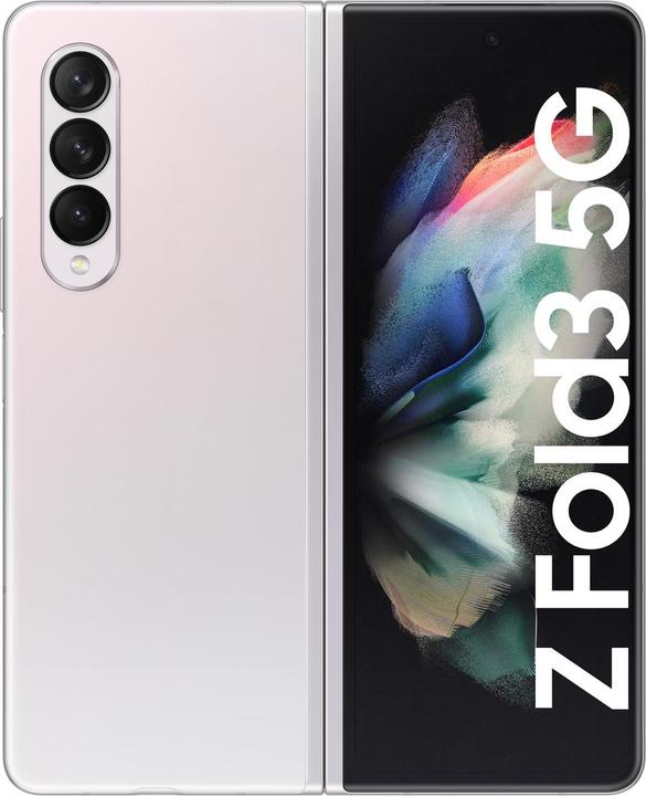 Actual product image Samsung Galaxy Z Fold3 5G EU (512 GB, Phantom silver, 7.60", SIM + eSIM, 12 Mpx, 5G)