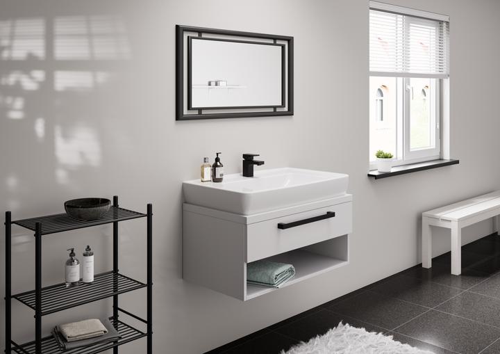Actual product image hansgrohe VERNIS Shape 70 washbasin mixer, with 1 1/4" waste, matt black