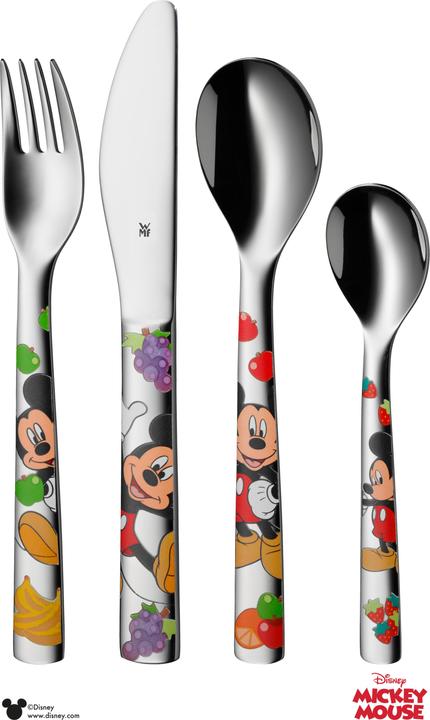 WMF Kinderbesteck 4tlg Disney Mickey Mouse ab 3 Jahre Edelstahl poliert